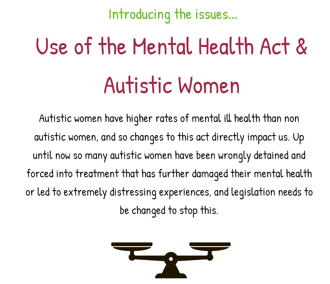 Introducing: Use of the Mental Health Act & Autistic Women